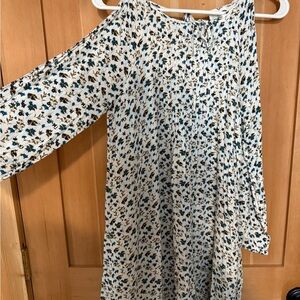 Old Navy Floral Print Dress with Blue and Green Accents